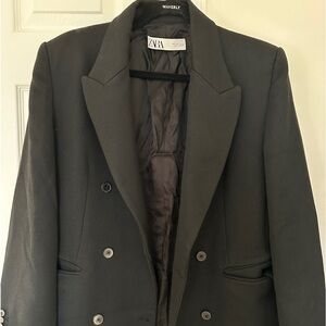 Zara Long Oversized Wool Coat